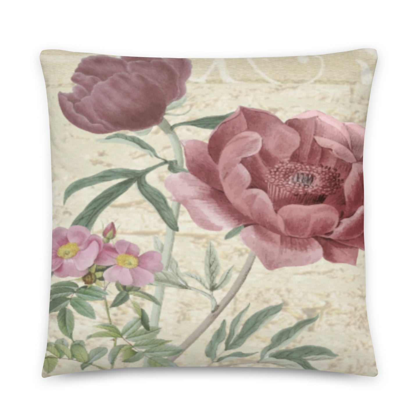 "flowers 02" Basic Pillow