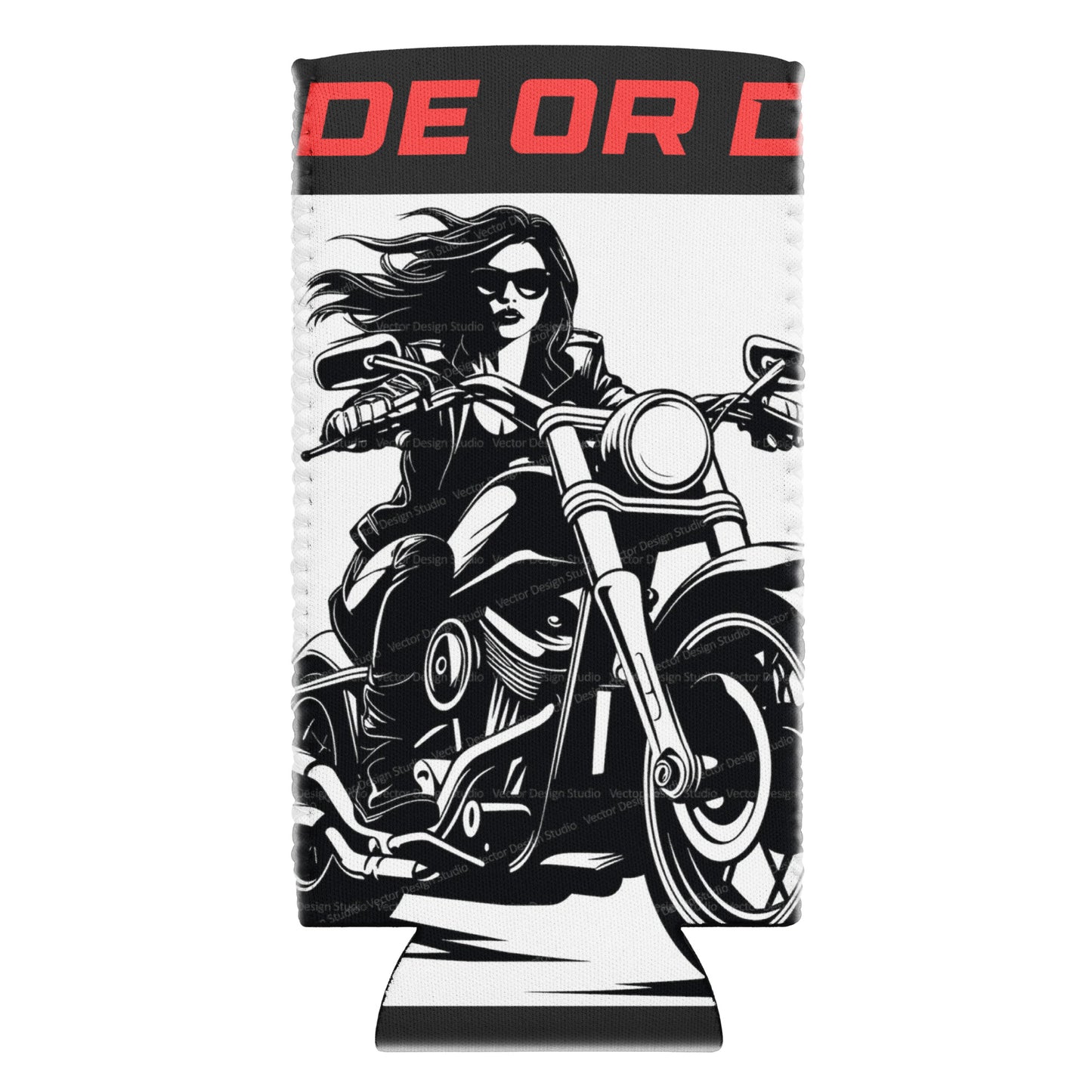 "RIDE OR DIE" Can cooler