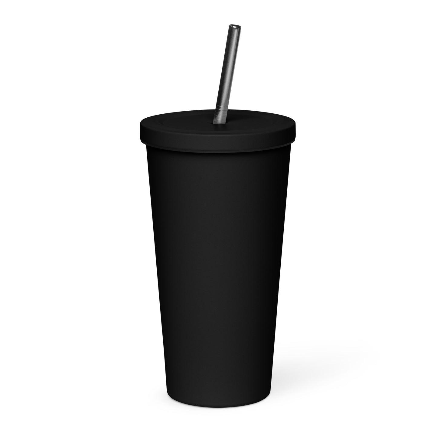 "love" Insulated tumbler with a straw