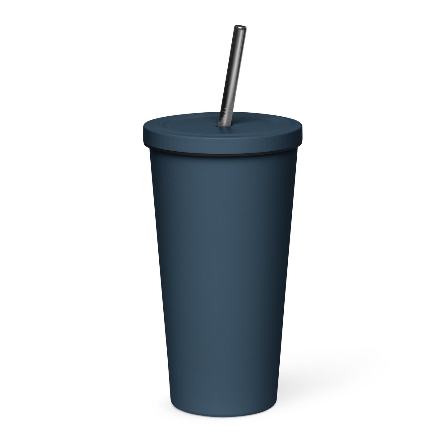 "love" Insulated tumbler with a straw