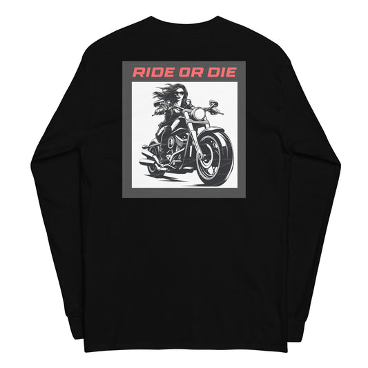 "RIDE OR DIE" Men’s Long Sleeve Shirt