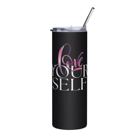 "love" Stainless steel tumbler