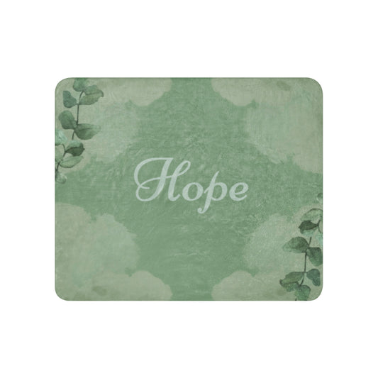 "Hope" Sherpa blanket