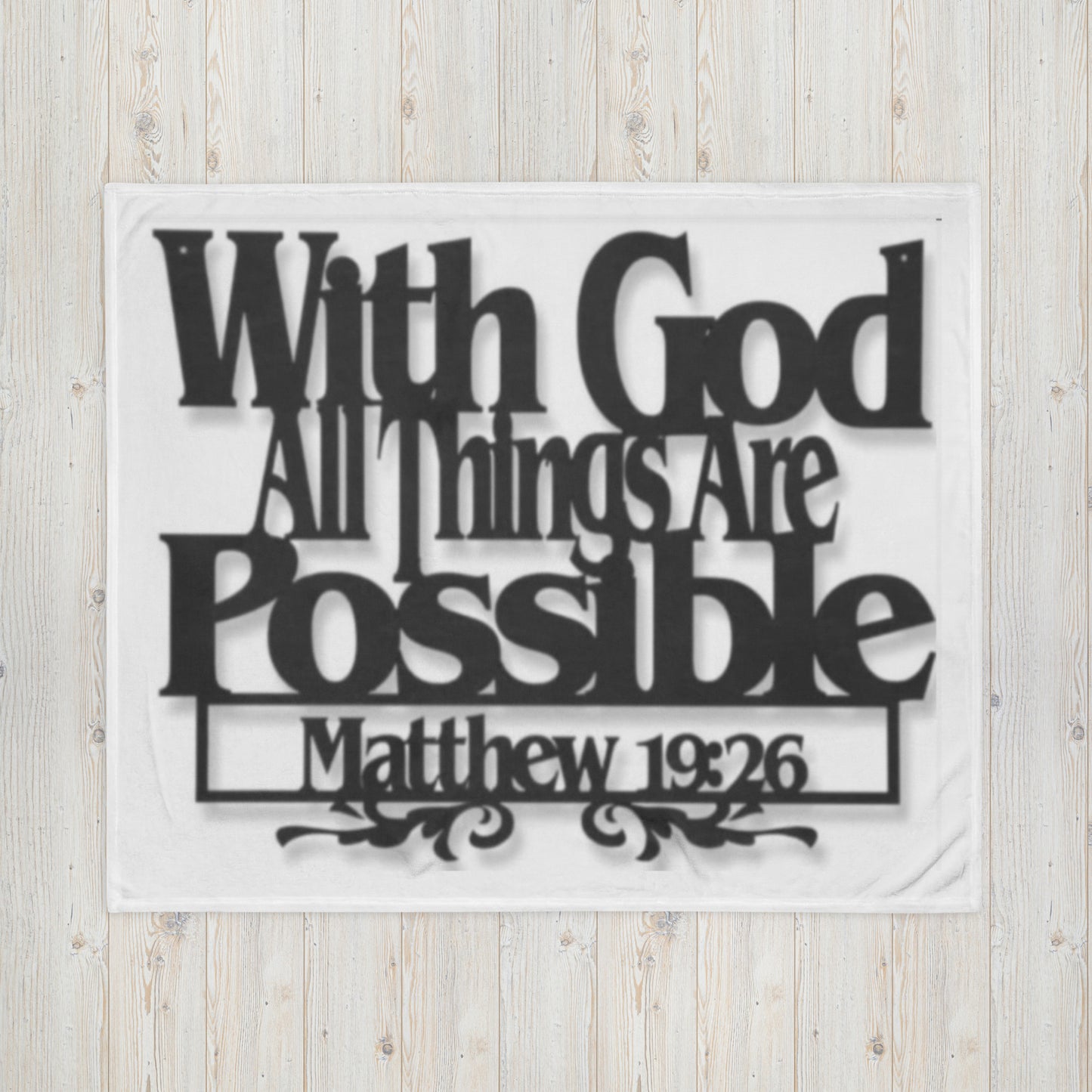 "With God" Throw Blanket