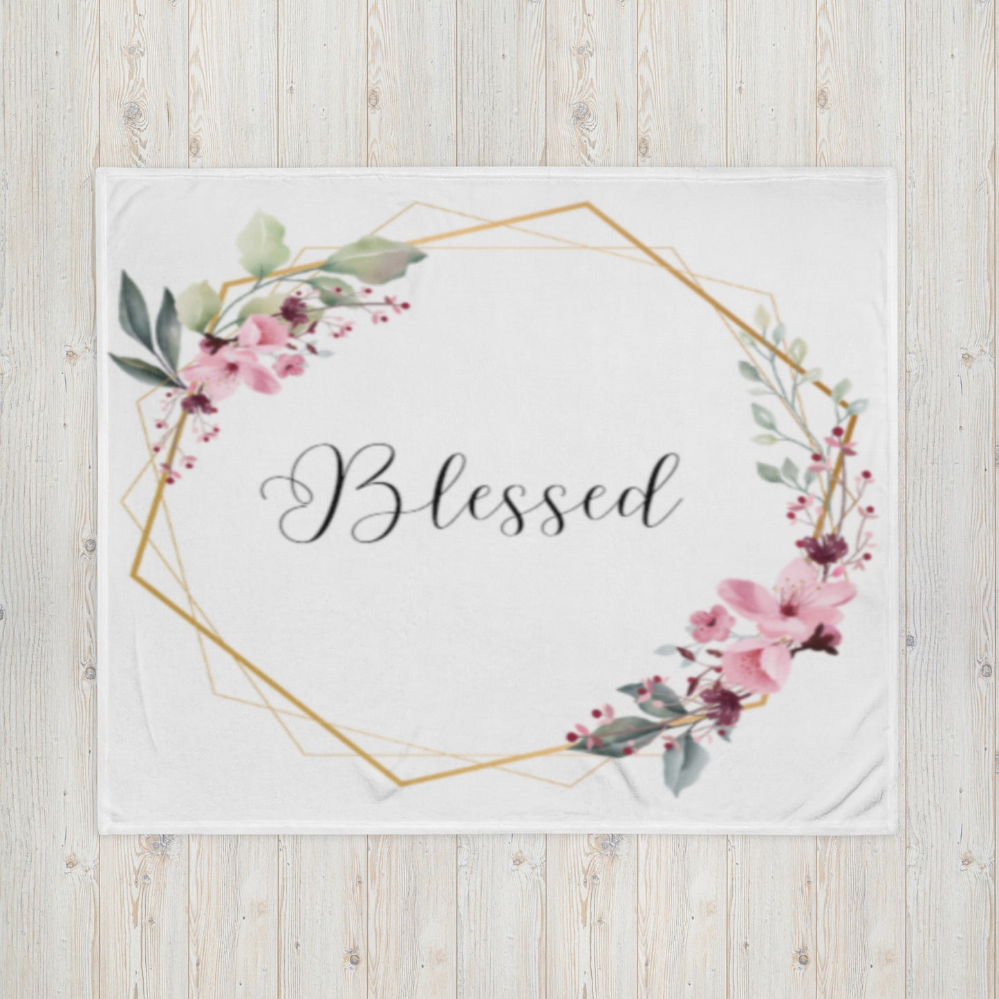 "Blessed" Throw Blanket