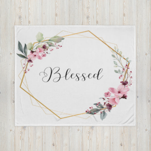 "Blessed" Throw Blanket