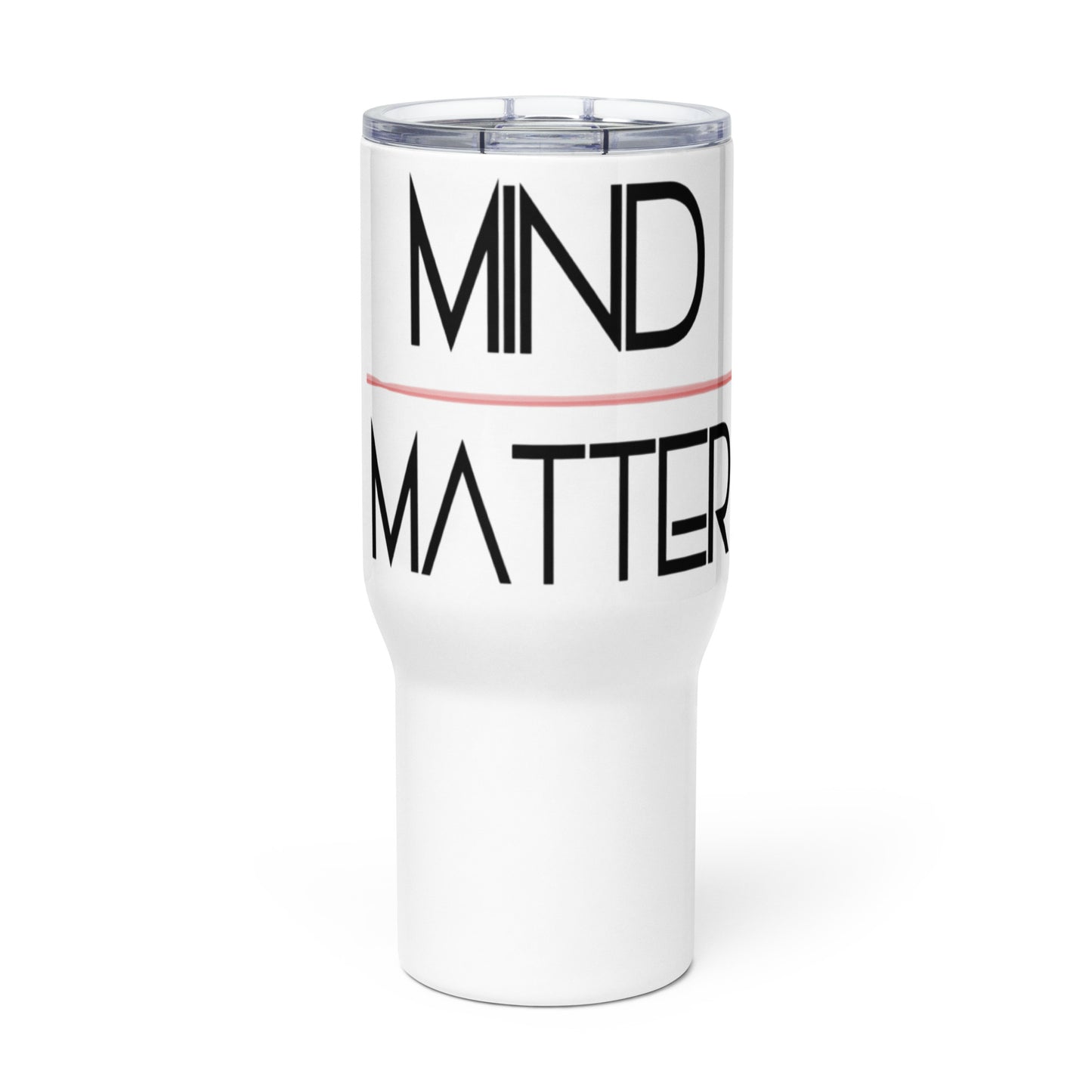 "MIND" Travel mug with a handle