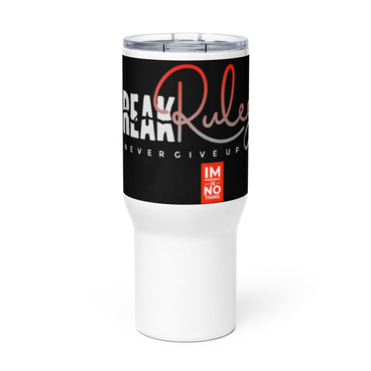 "BREAK Rules RG" Travel mug with a handle