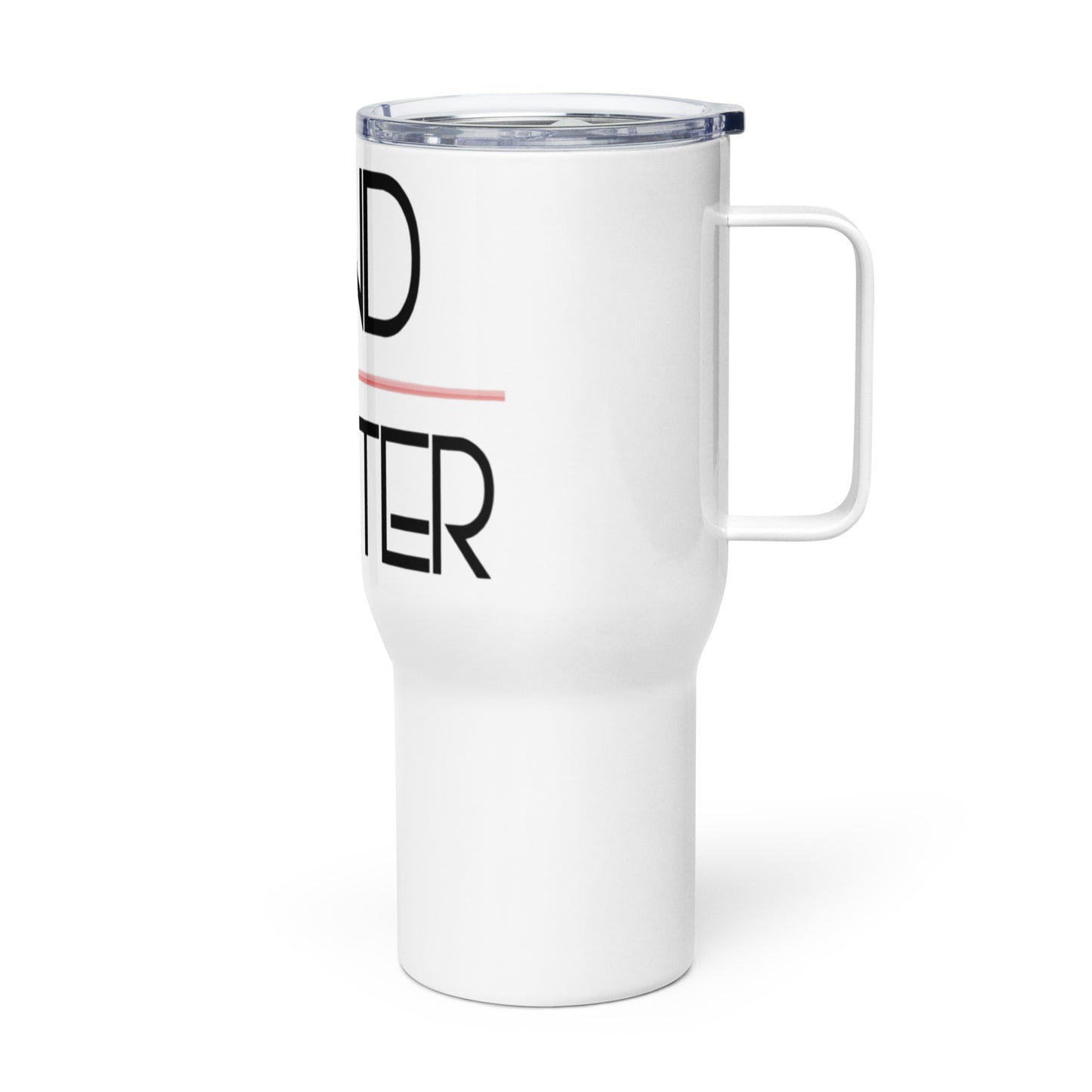 "MIND" Travel mug with a handle