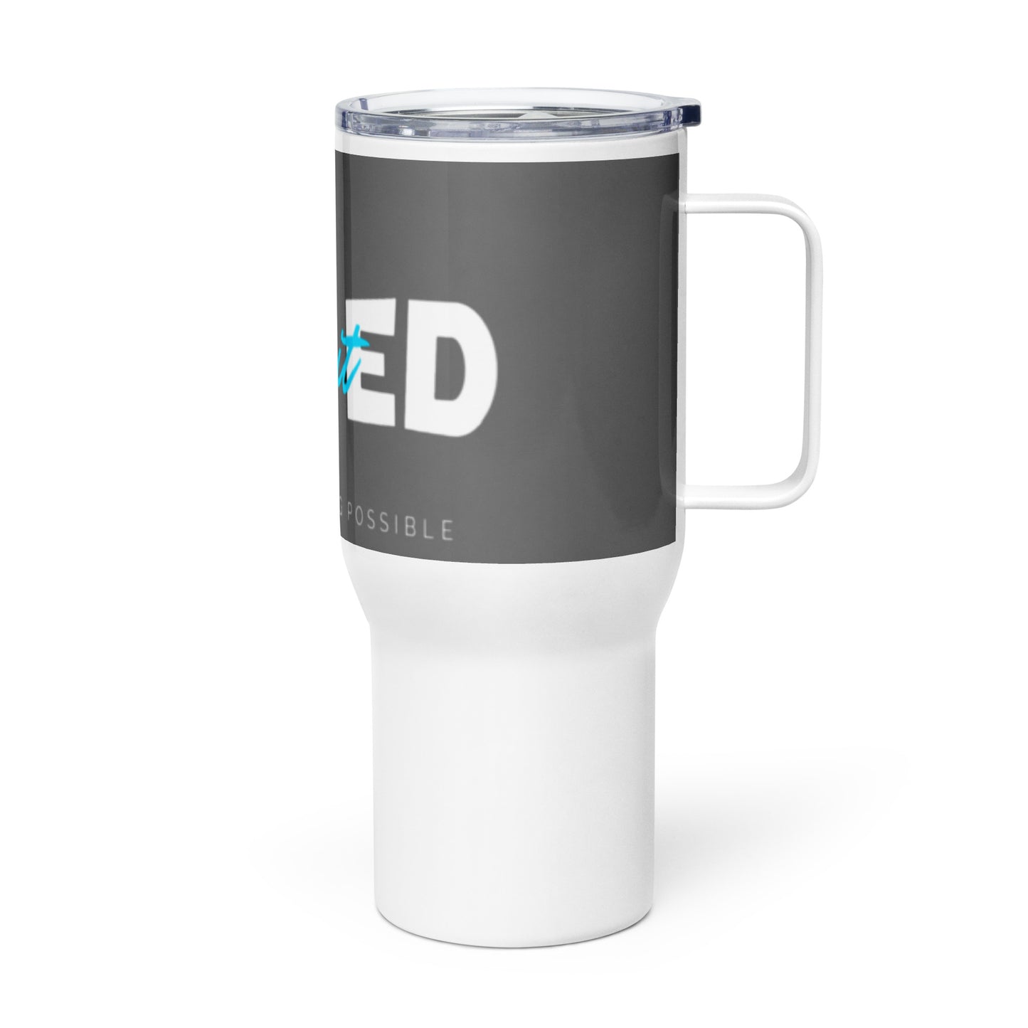 "UNLimitED B" Travel mug with a handle