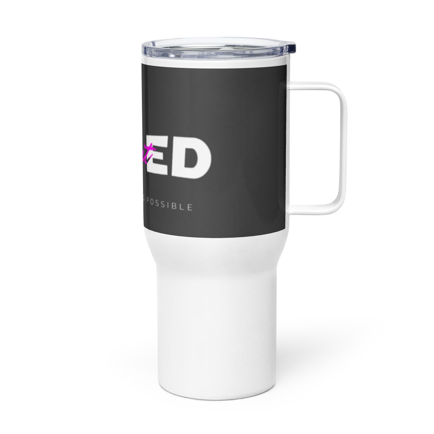 "UNLimitED P" Travel mug with a handle