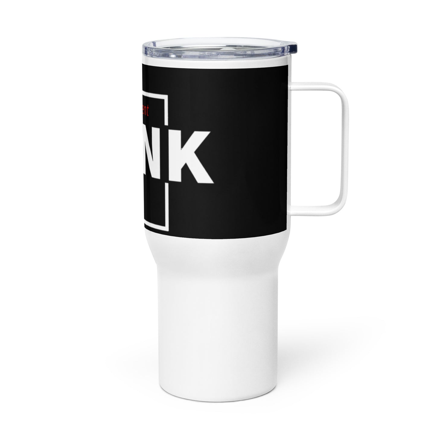 "Be different" Travel mug with a handle