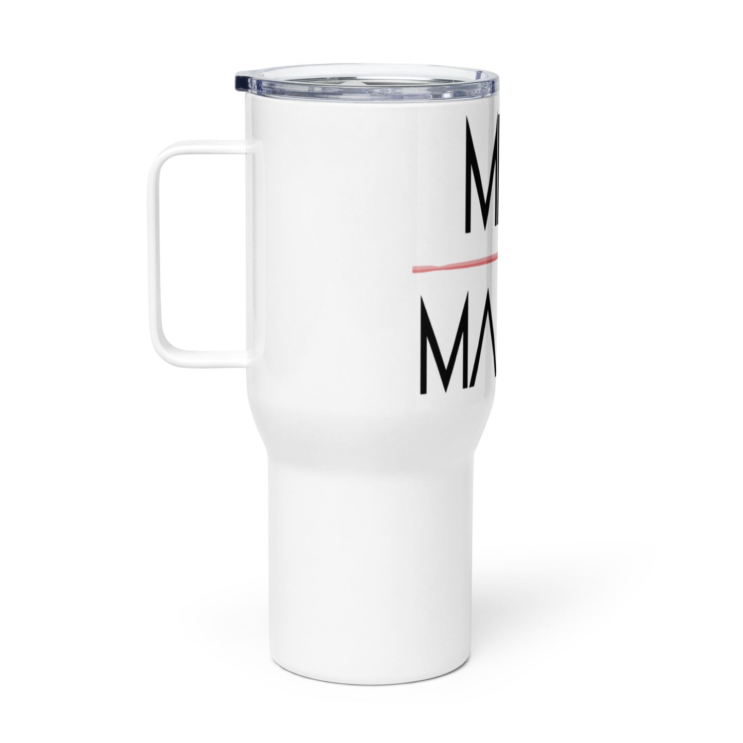 "MIND" Travel mug with a handle