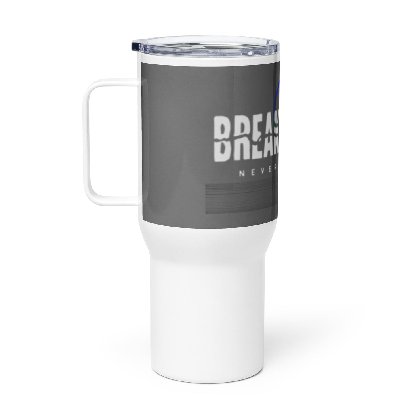 "BREAK Rules PG" Travel mug with a handle