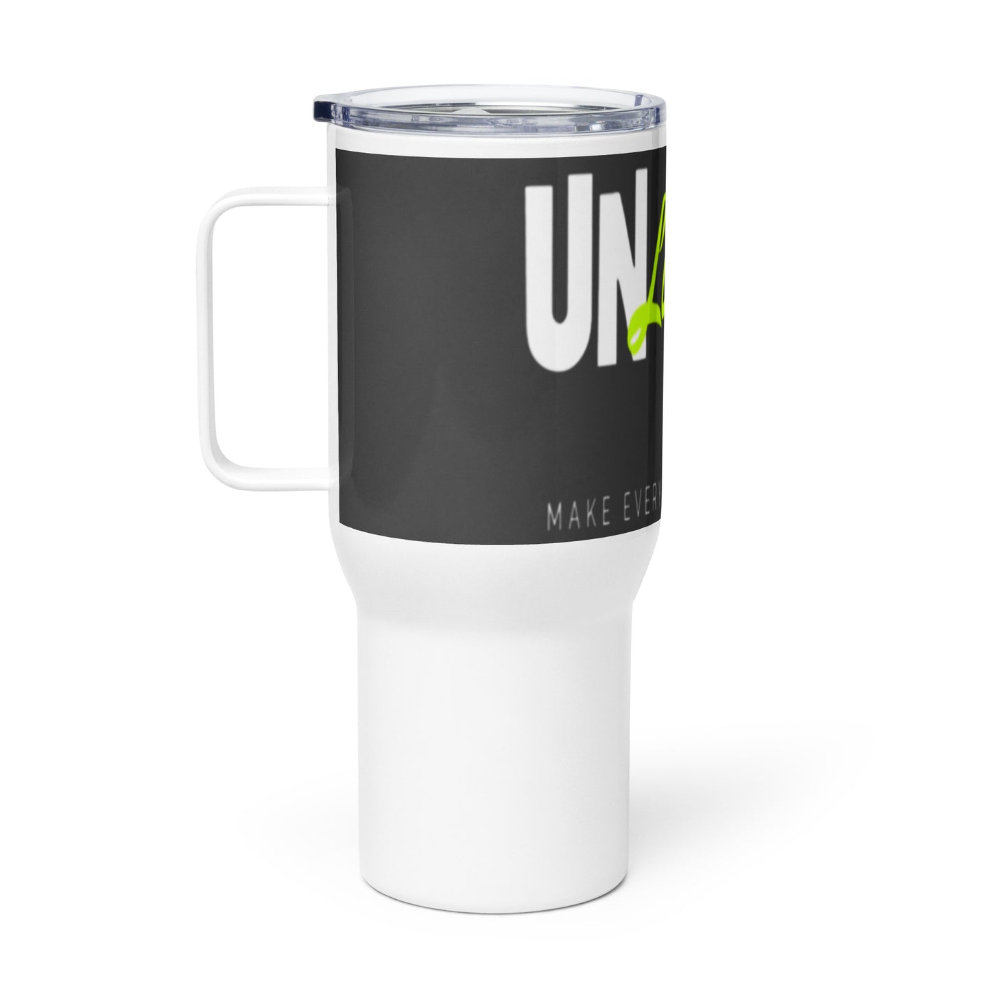 "UNlimitED Y" Travel mug with a handle