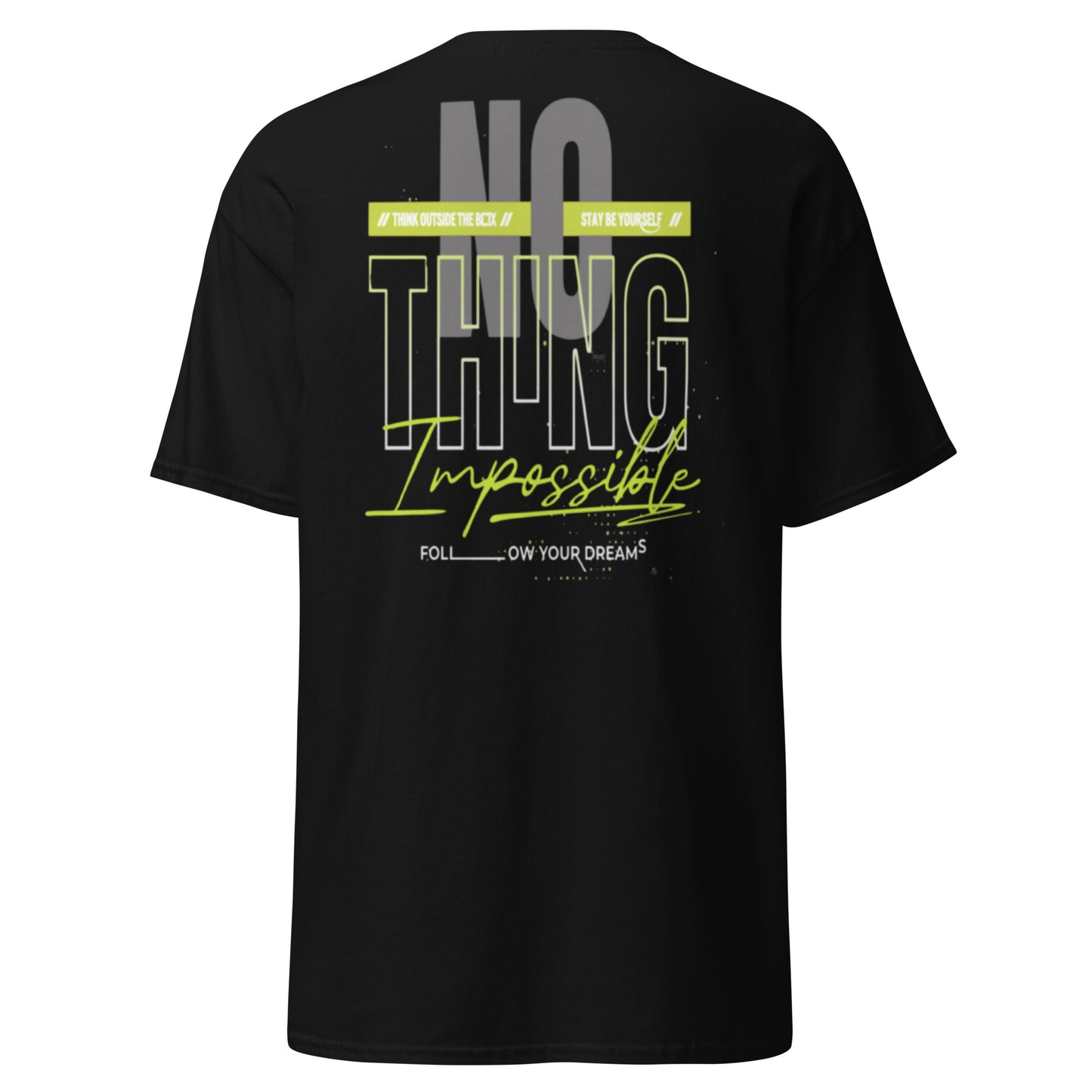 "NO THING IMPOSSIBLE G" Unisex classic tee