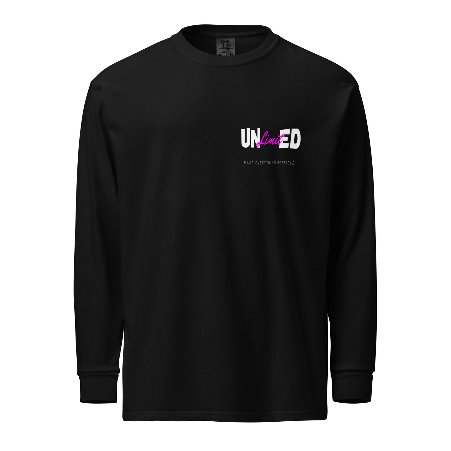 "UNLimitED P" Garment-dyed heavyweight long-sleeve shirt