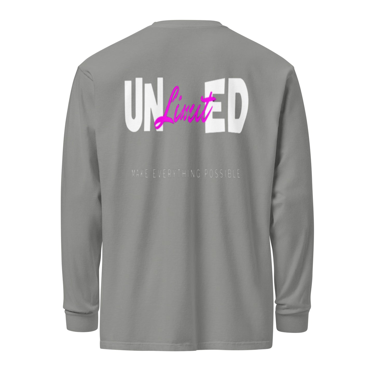 "UNLimitED P" Garment-dyed heavyweight long-sleeve shirt