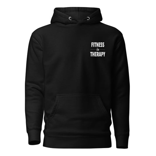 "FITNESS IS THERAPY" Unisex Hoodie