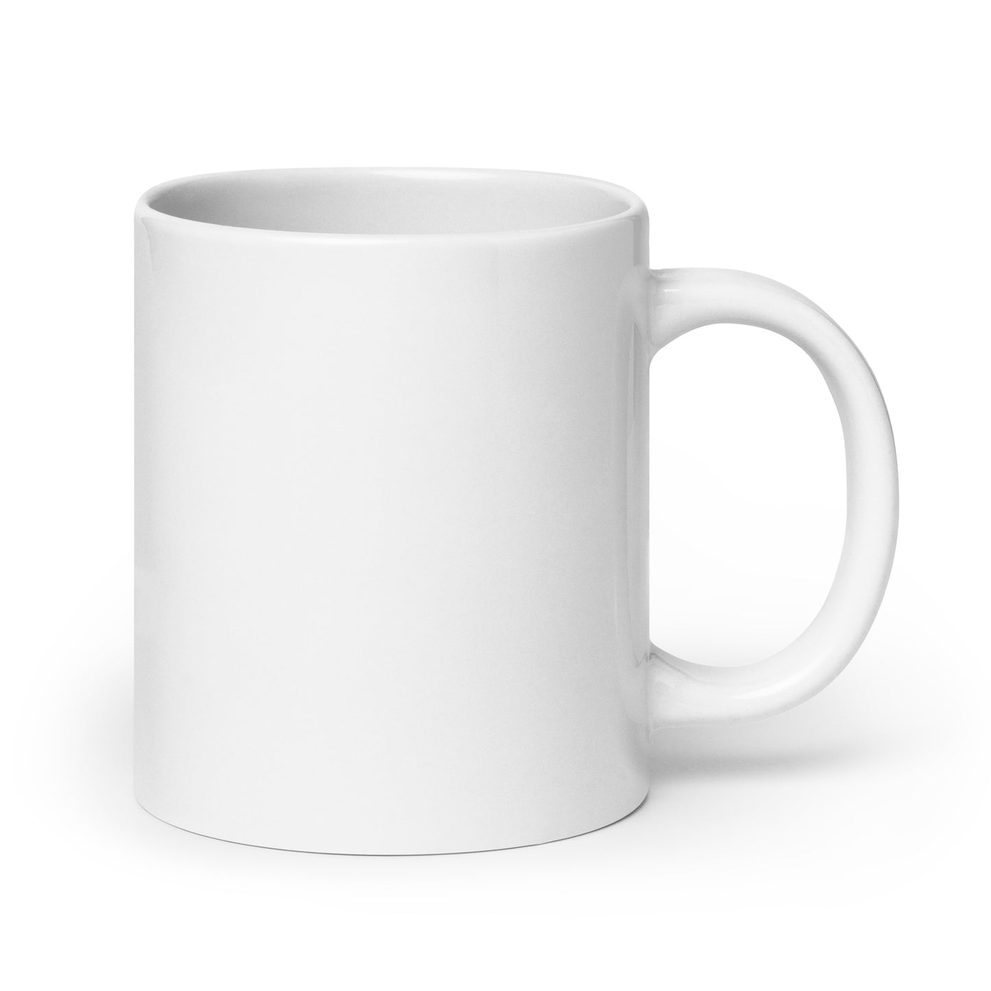 "love" White glossy mug