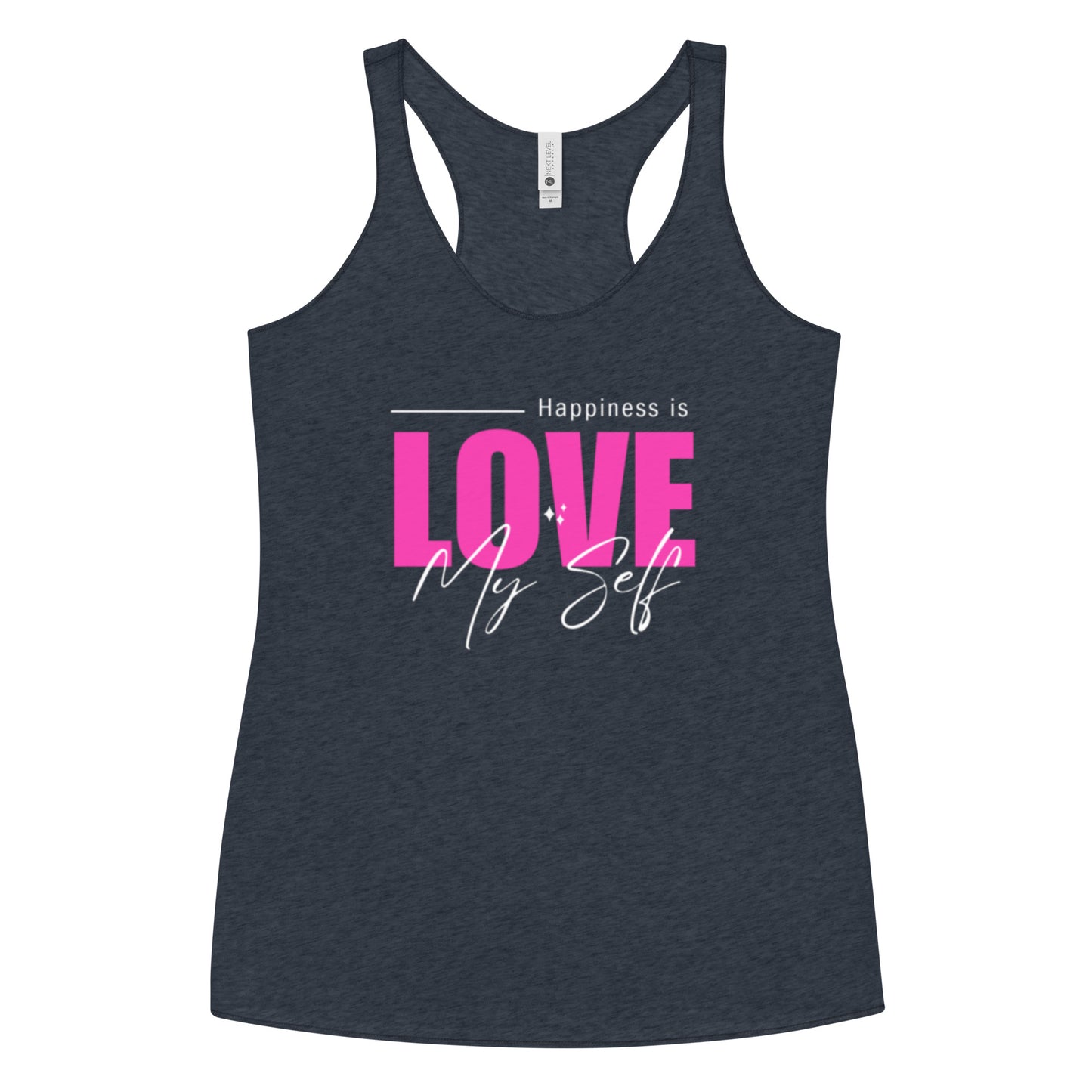 "_____Happiness" Women's Racerback Tank