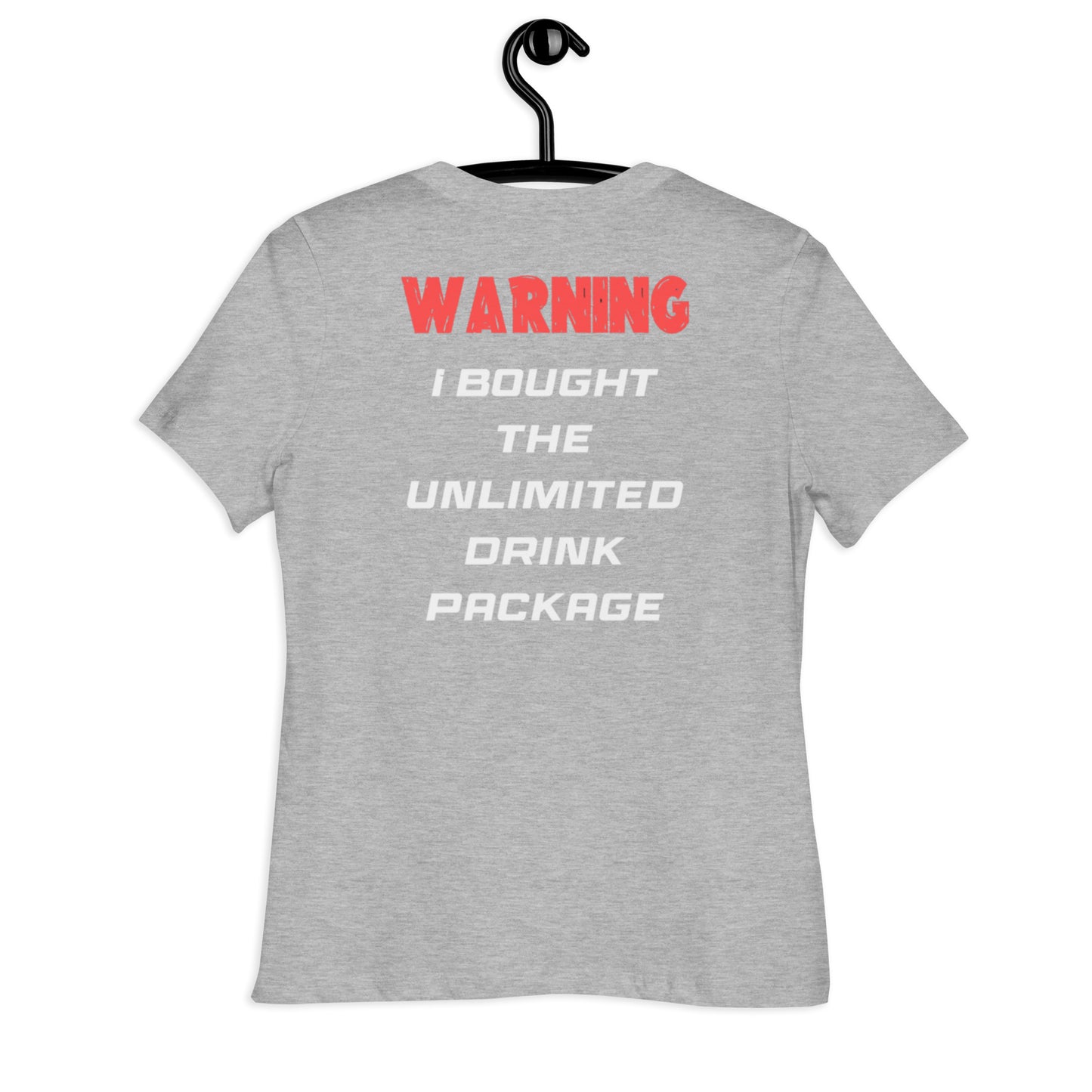 "WARNING" Women's Relaxed T-Shirt